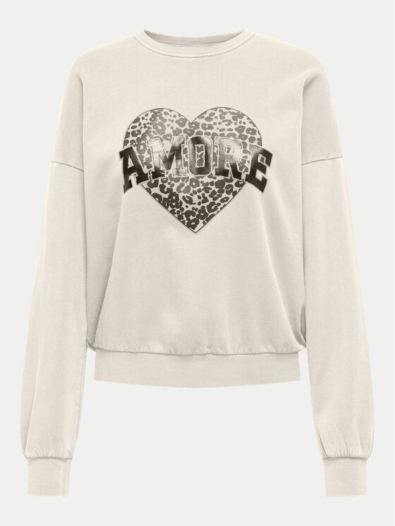 ONLY ONLY Суитшърт Lauren 15339833 Бежов Regular Fit