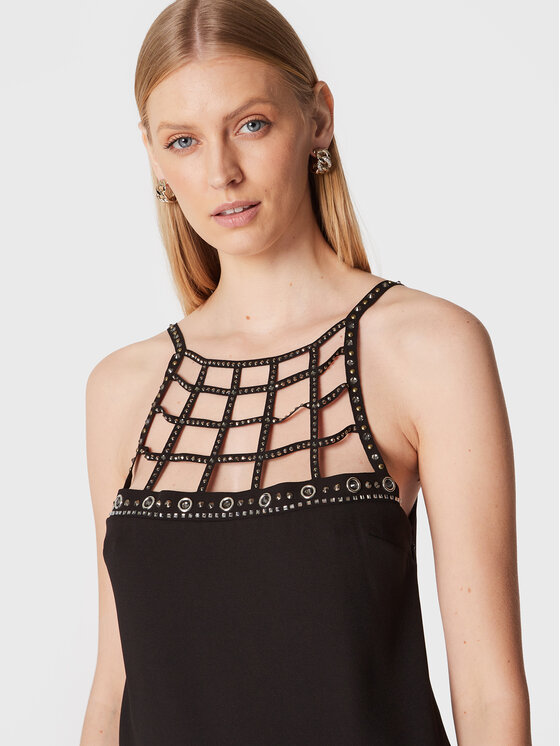 PINKO Pinko Koktejlové šaty Alice 1G17XP A034 Čierna Regular Fit