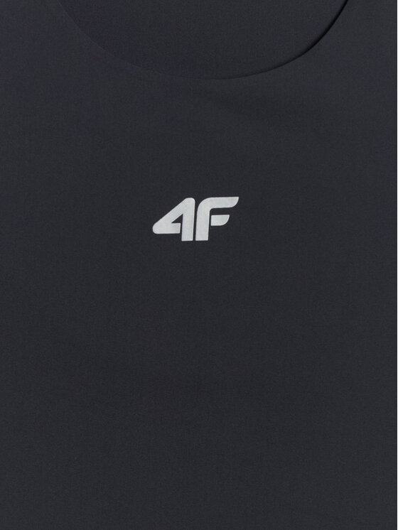 4F 4F Top TRAINING Czarny Regular Fit
