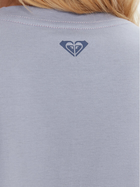 Roxy Roxy T-Shirt Hangloose The Sky ERJZT06020 Niebieski Regular Fit