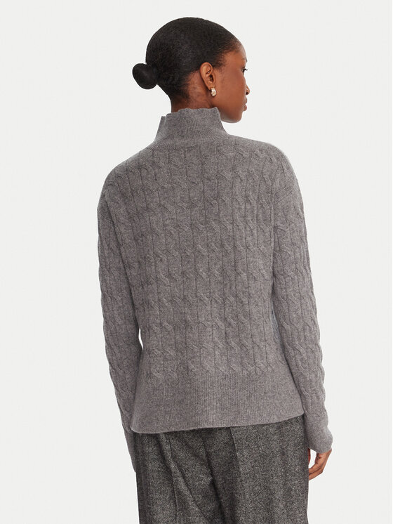 Marella Marella Krekls ar augstu apkakli Aero 2523366094 Pelēks Regular Fit