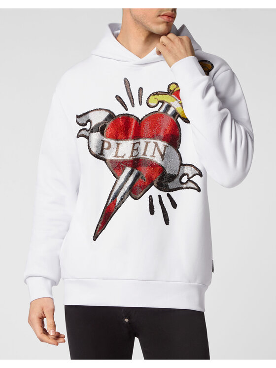 PHILIPP PLEIN PHILIPP PLEIN Felpa 2059 Bianco Regular Fit