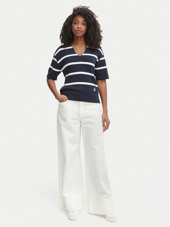 Tommy Hilfiger Tommy Hilfiger Sveter WW0WW45400 Tmavomodrá Regular Fit