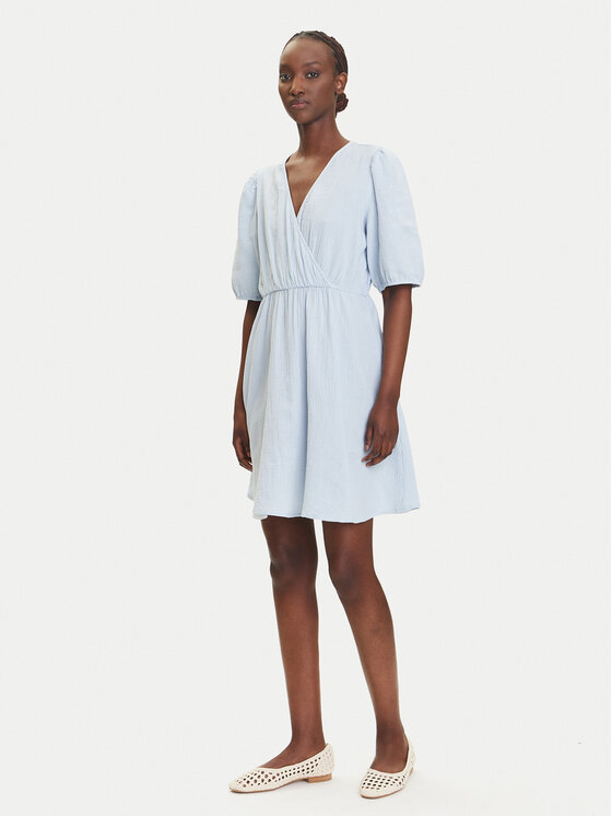 Pieces Pieces Letní šaty Sastina 17156475 Světle modrá Regular Fit