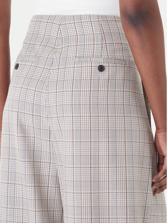 BOSS BOSS Текстилни панталони Telda1 50553949 Бежов Oversize