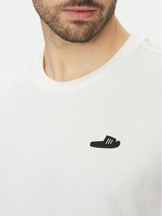 adidas adidas T-shirt Lounge Slide Graphic JJ4002 Bijela Regular Fit