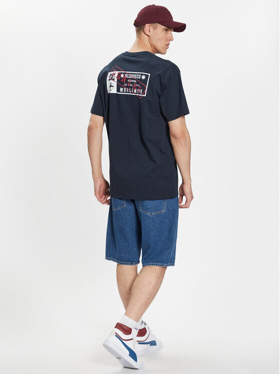 DC Shoes DC Shoes Тишърт ADYZT05259 Тъмносин Regular Fit