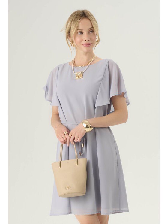 Femestage Femestage Koktejlové šaty Femestage ESSENTIAL LINE DRE2630-012 Fialová Regular Fit