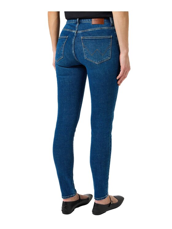 Wrangler Wrangler Jeansy 112355297 Niebieski Skinny Fit