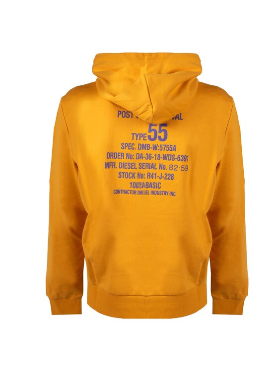 Diesel Diesel Felpa A06500-0HAYT Arancione Regular Fit