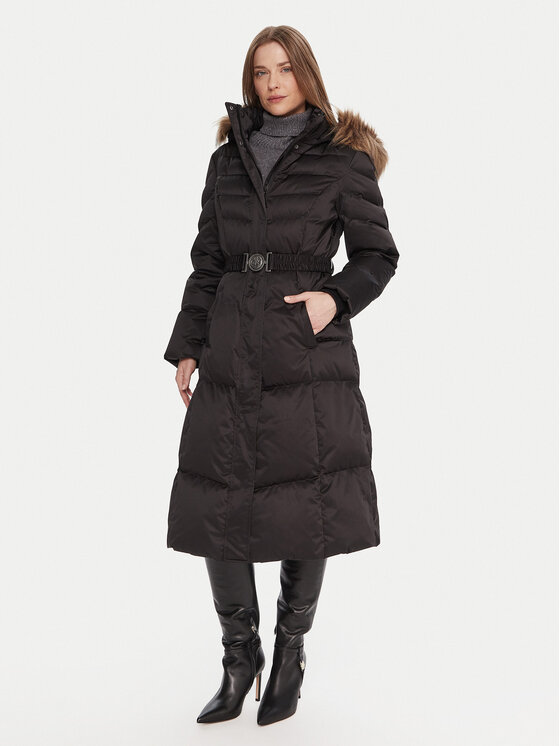 Guess Guess Зимно палто W5BL29 W2802 Черен Regular Fit