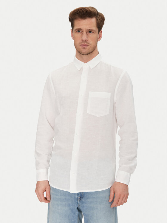 Calvin Klein Košeľa K10K114488 Biela Regular Fit