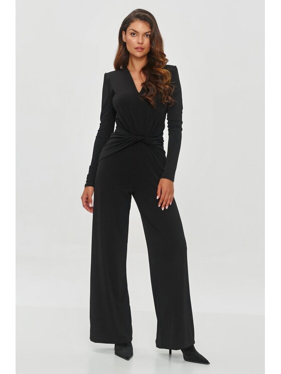 Makadamia Makadamia Kombinezon M851 Czarny Loose Fit