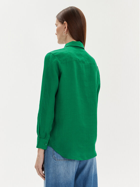 Tommy Hilfiger Tommy Hilfiger Srajca WW0WW42037 Zelena Relaxed Fit