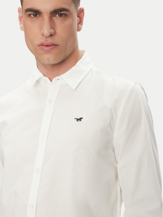 Mustang Mustang Cămașă Canton 1016238 Alb Slim Fit