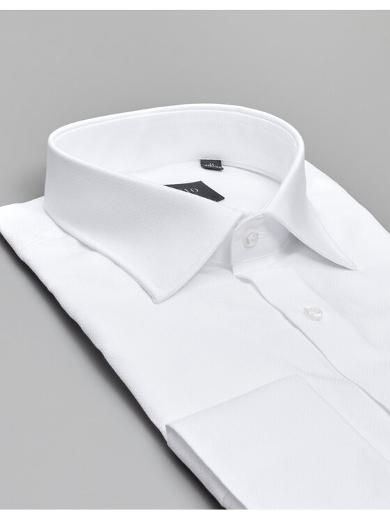 Borgio Borgio Koszula fabrizia 00578 Biały Slim Fit