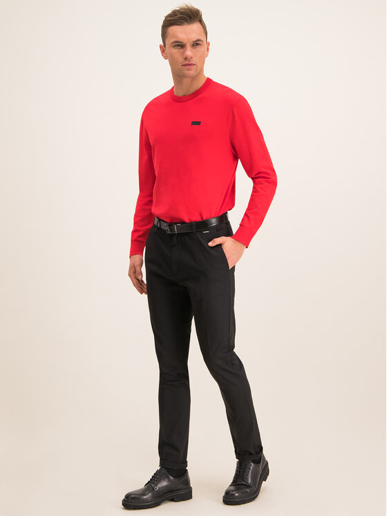HUGO Hugo Svetr San Claudio 1 50414535 Červená Regular Fit