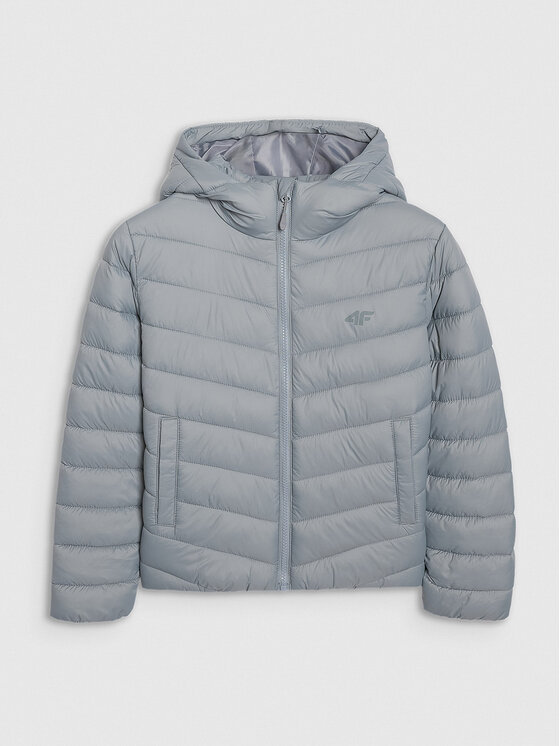 4F 4F Kurtka puchowa OUTERWEAR Szary Regular Fit
