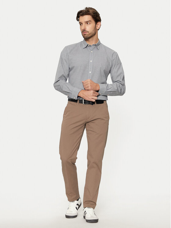 Jack & Jones Jack & Jones Košile Matheo 12261090 Šedá Slim Fit