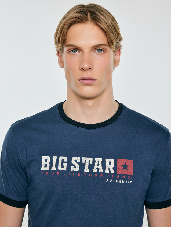 BIG STAR BIG STAR T-Shirt SUMMET Niebieski Basic Fit