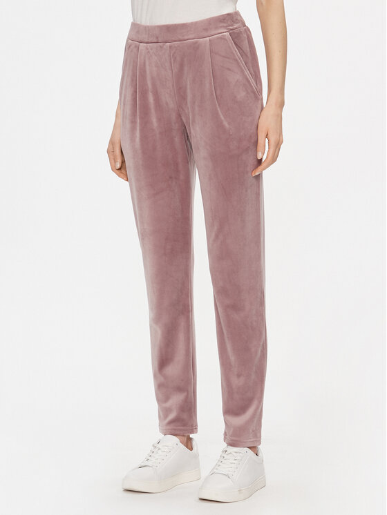 triumph pantalon de pyjama cozy comfort velour trousers 10216539 marron regular fit