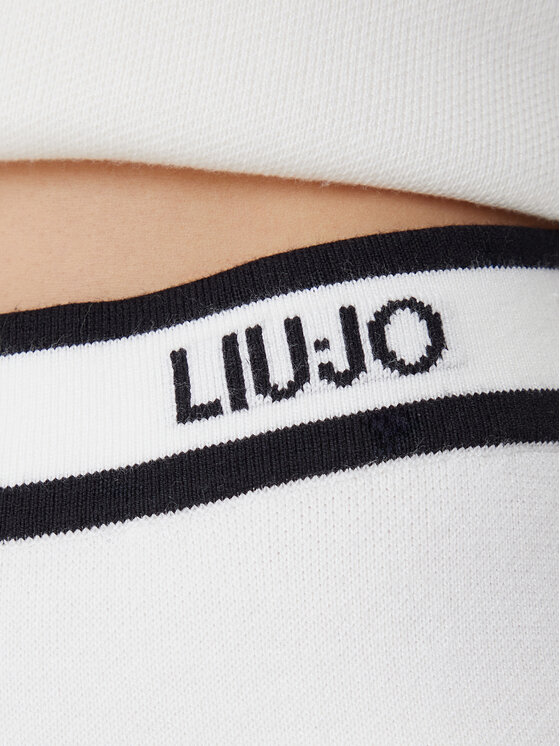 Liu Jo Sport Liu Jo Sport Trikotāžas bikses TF5252 MS59L Écru Regular Fit