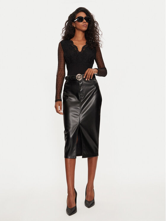 Morgan Body 242-TIRIVA Czarny Slim Fit | Modivo.pl