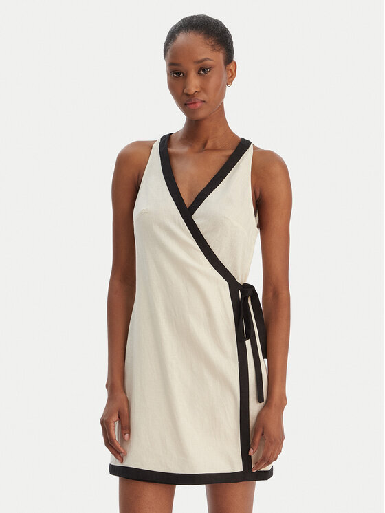 Seafolly Seafolly Vestito estivo Beach Bound 55589-DR Beige Slim Fit