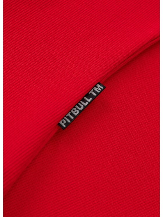 PITBULL PITBULL Sukienka codzienna Sukienka sportowa Rib LAYLA M/L Czerwony Slim Fit