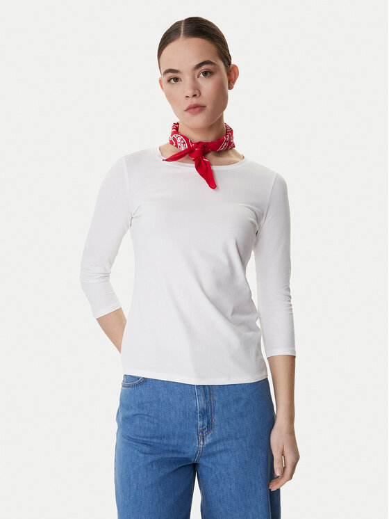 Weekend Max Mara Weekend Max Mara Blúzka Multia 2615971011 Biela Regular Fit