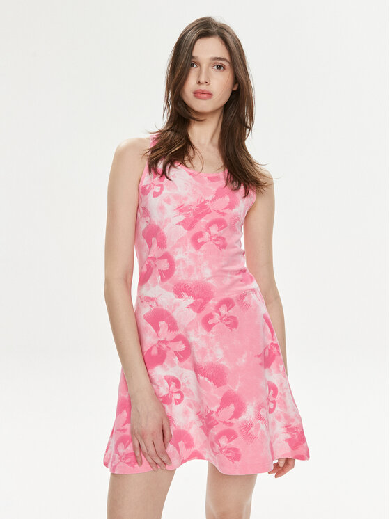 adidas adidas Rochie de vară Floral Graphic IS4247 Roz Regular Fit