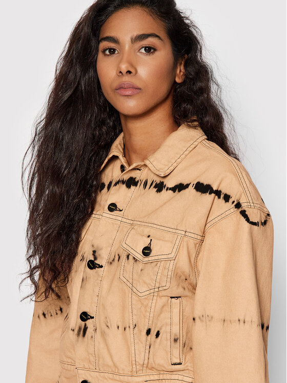 Desigual Desigual Jeansjacke Pasadena 22SWED19 Braun Oversize