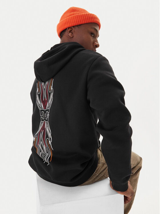 DC Shoes DC Shoes Mikina Burnt Out EDYSF03253 Čierna Regular Fit