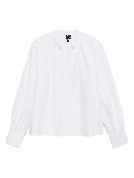 Vero Moda Vero Moda Bluzka Fanni 10336937 Biały Loose Fit