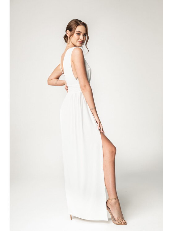 Aurora Aurora Sukienka wieczorowa Ślubna Aurelia Biały Feminine Fit