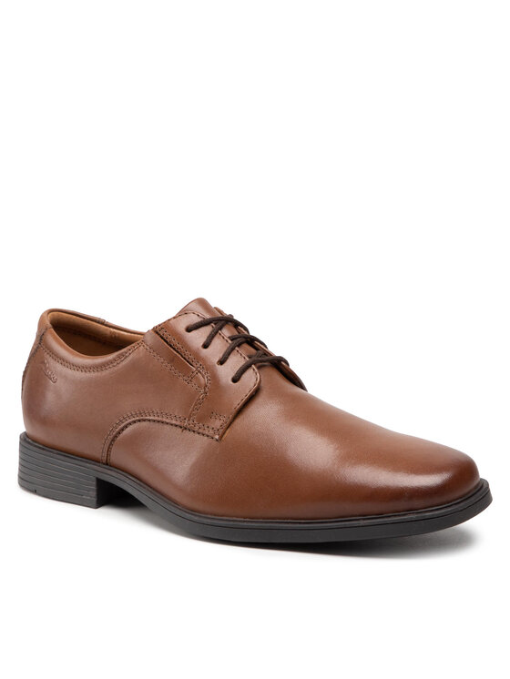 Clarks Clarks Nizki čevlji Tilden Plain 261300977 Rjava