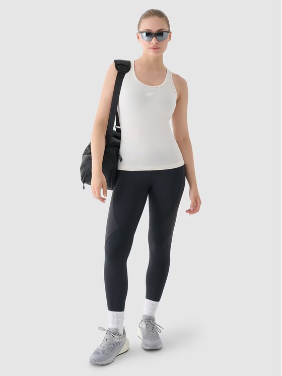 4F 4F Top 4FWAW24TFSLF411-12S Biela Slim Fit