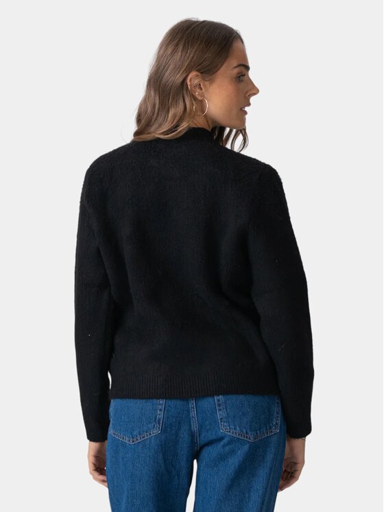 TeeShoppen TeeShoppen Sweter 'Basic Collection' Czarny Regular Fit