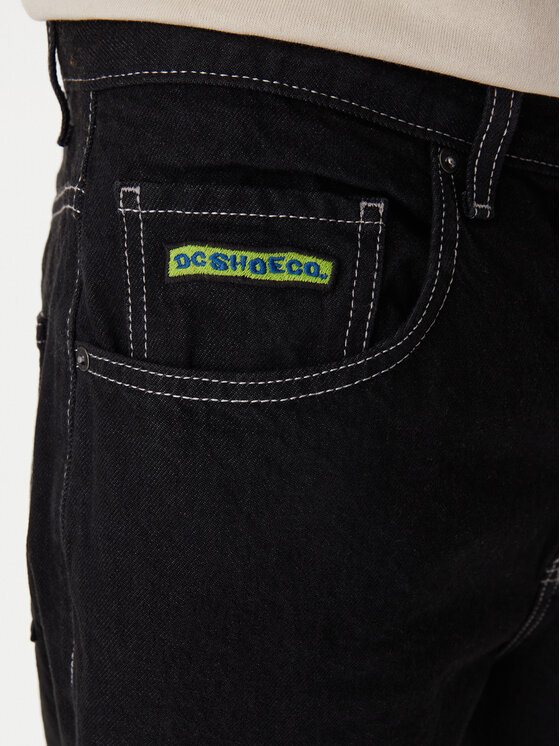 DC Shoes DC Shoes Jeansy Worker Baggy Denim Rbt ADYDP03079 Czarny Baggy Fit