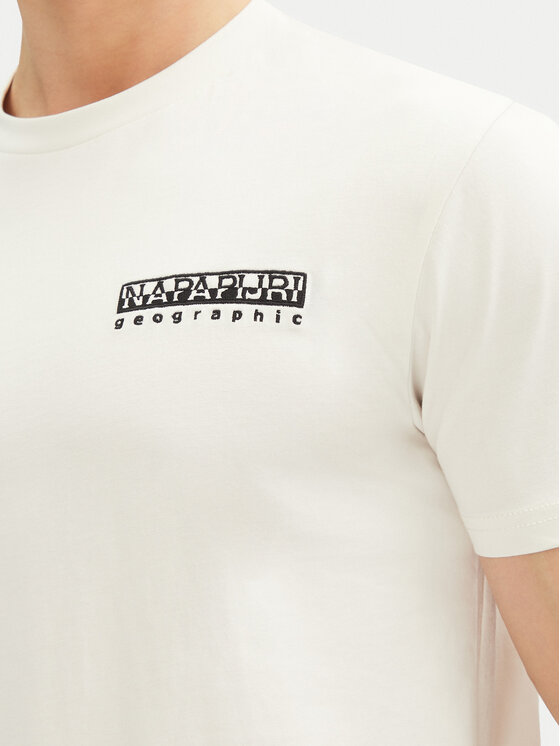 Napapijri Napapijri T-krekls S-Vignoni Back SS NP0A4ILXN1A1 Balts Regular Fit