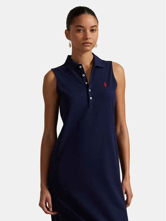 Polo Ralph Lauren Polo Ralph Lauren Kasdieninė suknelė 211968292002 Tamsiai mėlyna Regular Fit