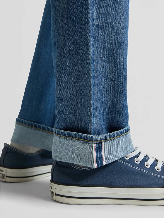 Lee Lee Jeansy WEST Niebieski Loose Fit