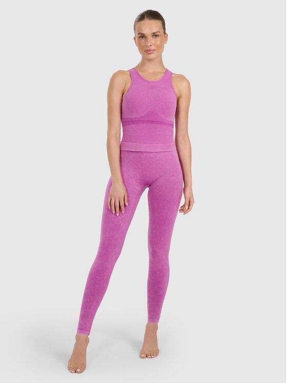 4F 4F Legginsy YOGA Różowy Slim Fit
