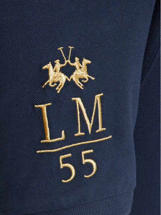 La Martina La Martina Pólóing YMPG30 PK097 Sötétkék Regular Fit