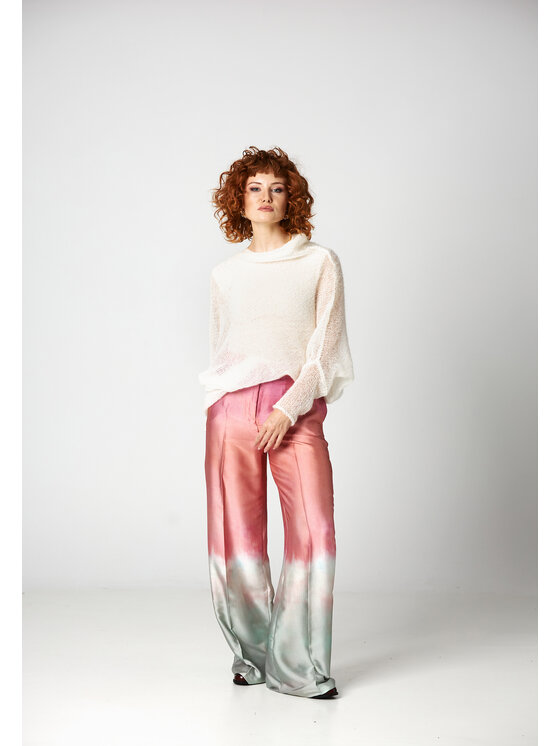 YOU by Tokarska YOU by Tokarska Sweter natalia alpaka Biały Regular Fit