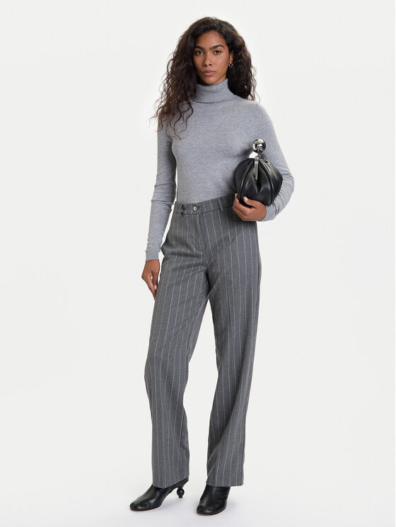 Vero Moda Vero Moda Rolák Happiness 10300472 Šedá Slim Fit