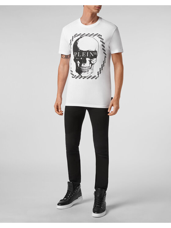 PHILIPP PLEIN PHILIPP PLEIN T-Shirt 30976 Biały Regular Fit