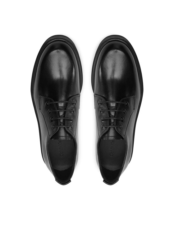 Calvin Klein Calvin Klein Pantofi Lace Up - Lth HW0HW02278 Negru