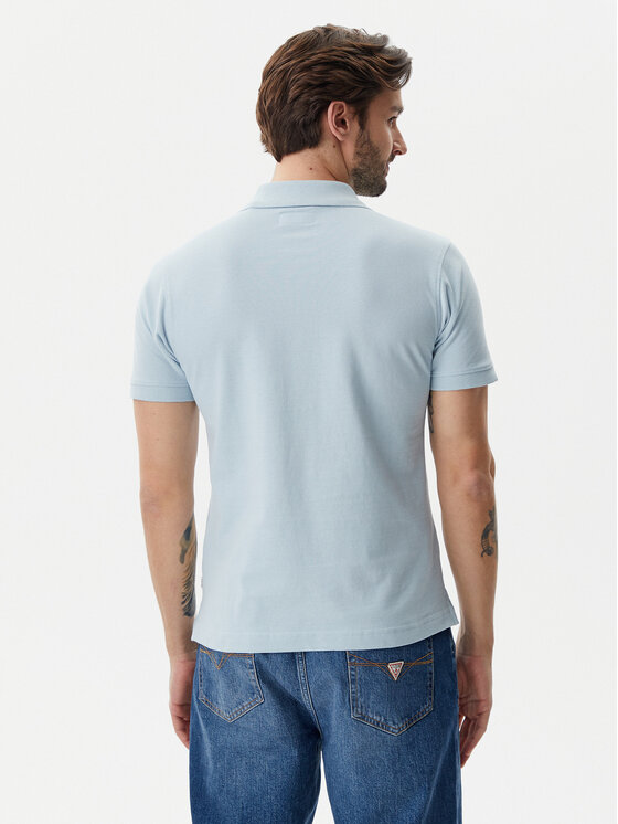 Guess Jeans Guess Jeans Polo marškinėliai M5GP29 KCJV1 Žydra Regular Fit