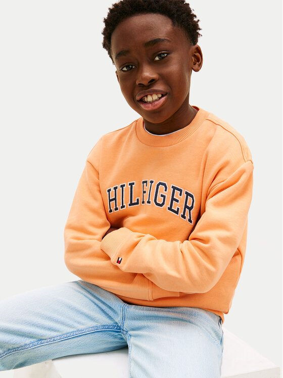 Tommy Hilfiger Tommy Hilfiger Felpa KB0KB10404 Arancione Regular Fit